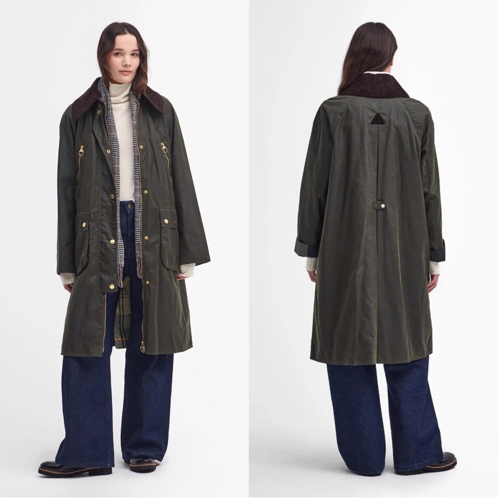 NWT Barbour Ebberston Waxed Utility Military Jacket Coat